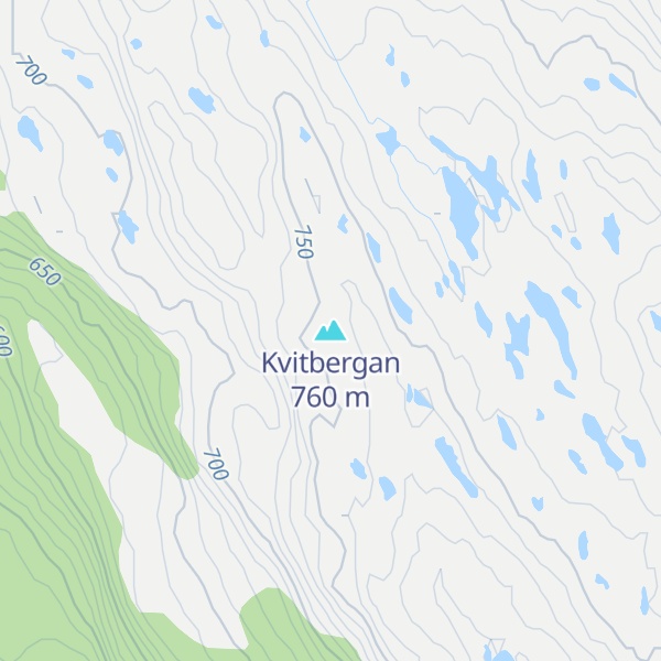 Map of Kvitbergan
