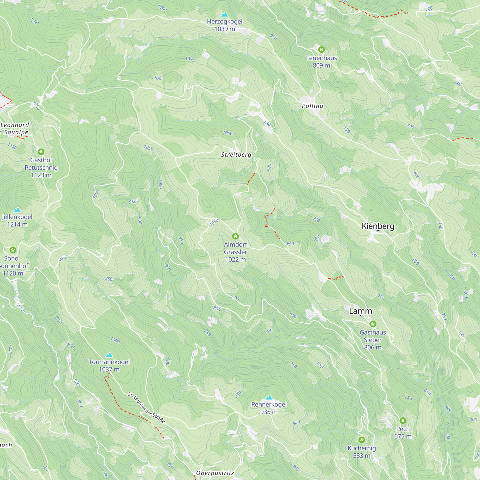 Almdorf Grassler map