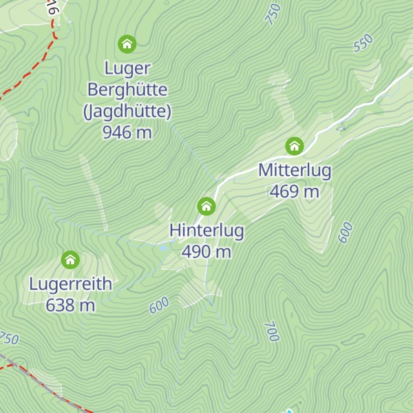 Map of Hinterlug