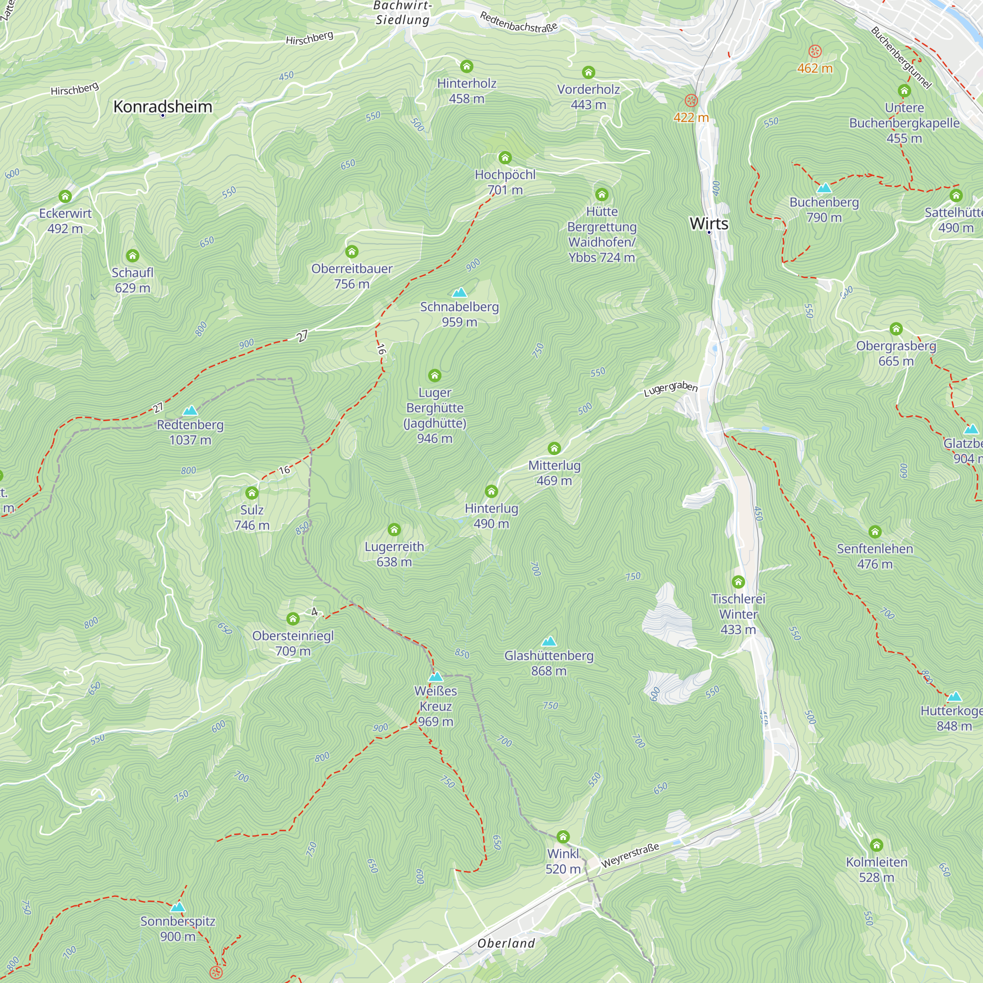 Hinterlug map