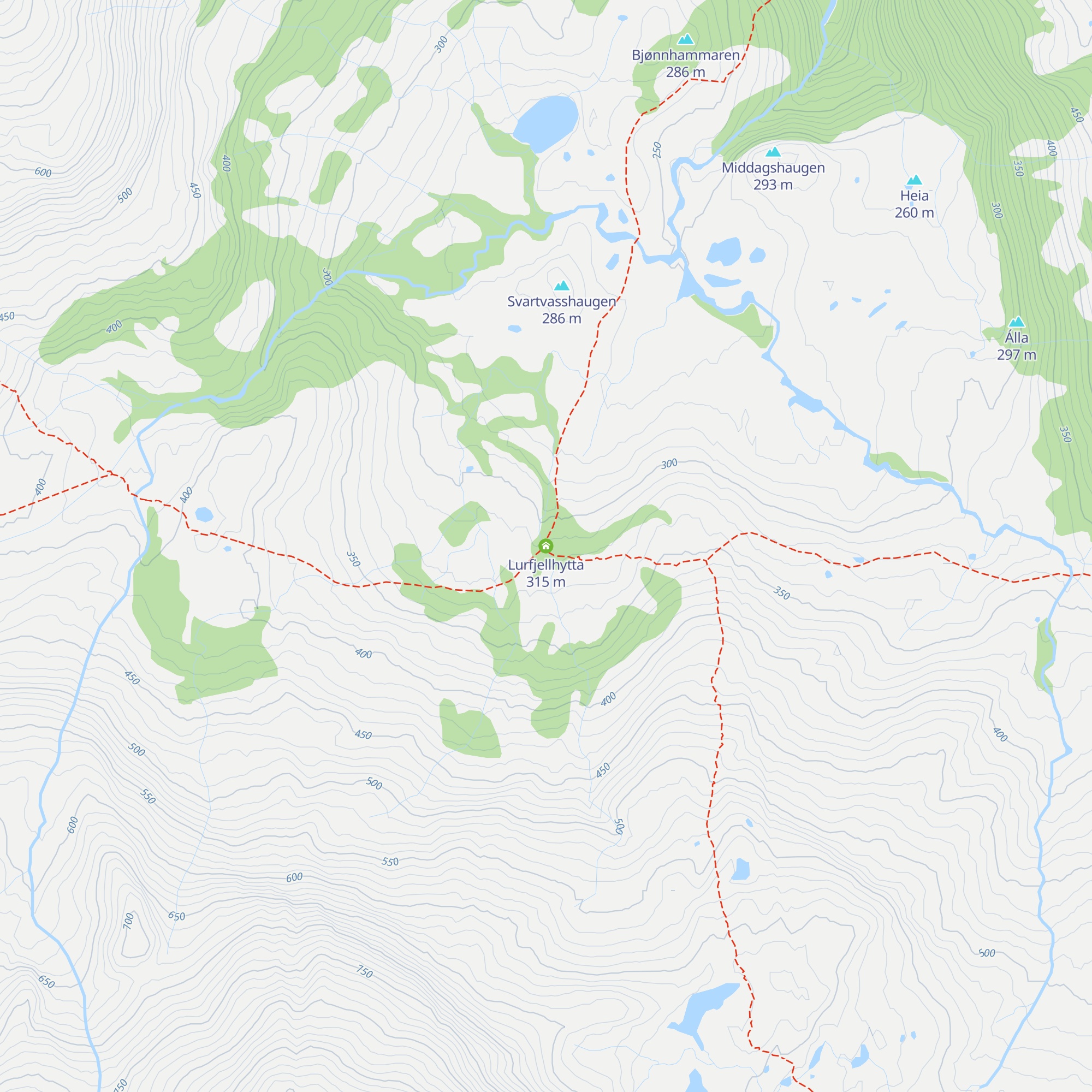 Lurfjellhytta map