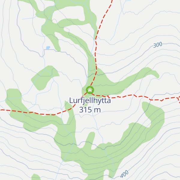 Map of Lurfjellhytta
