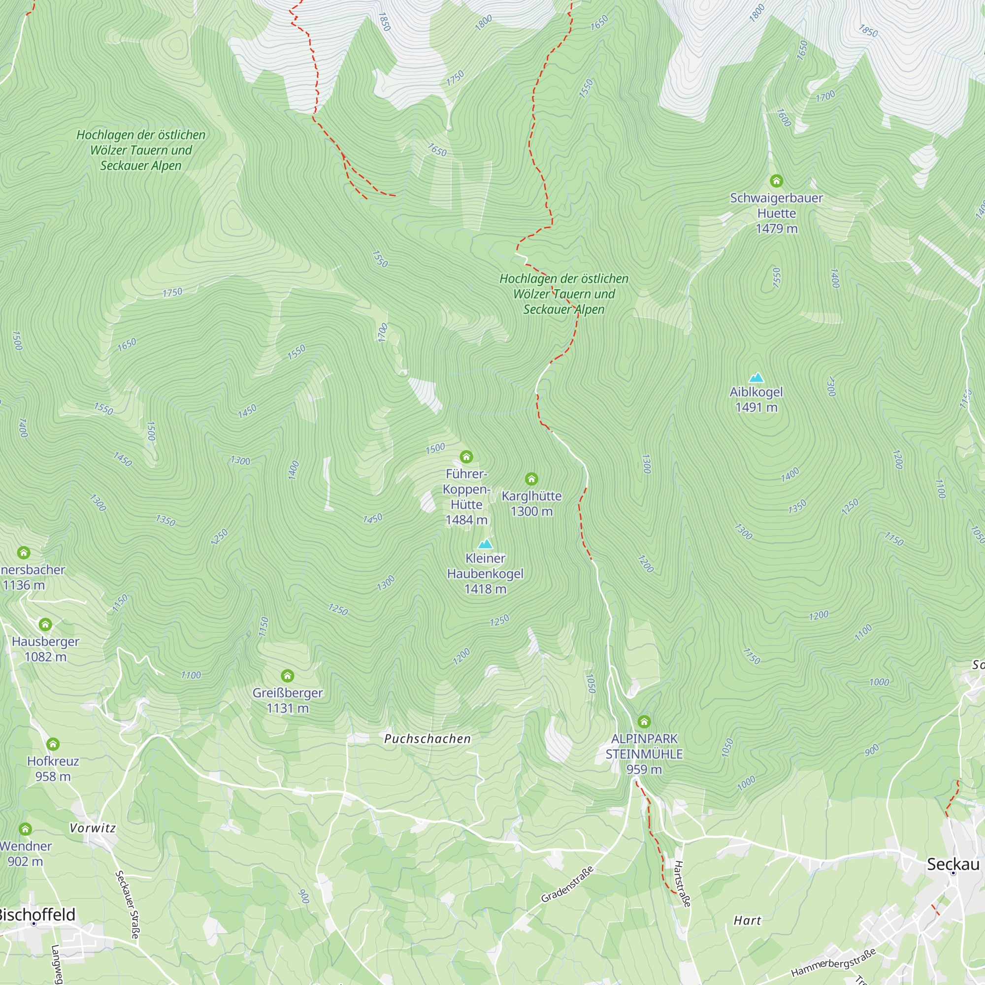 Wieserhütte map