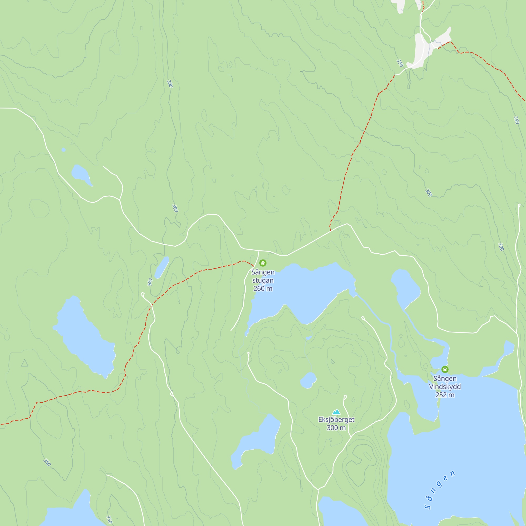 Sången stugan map
