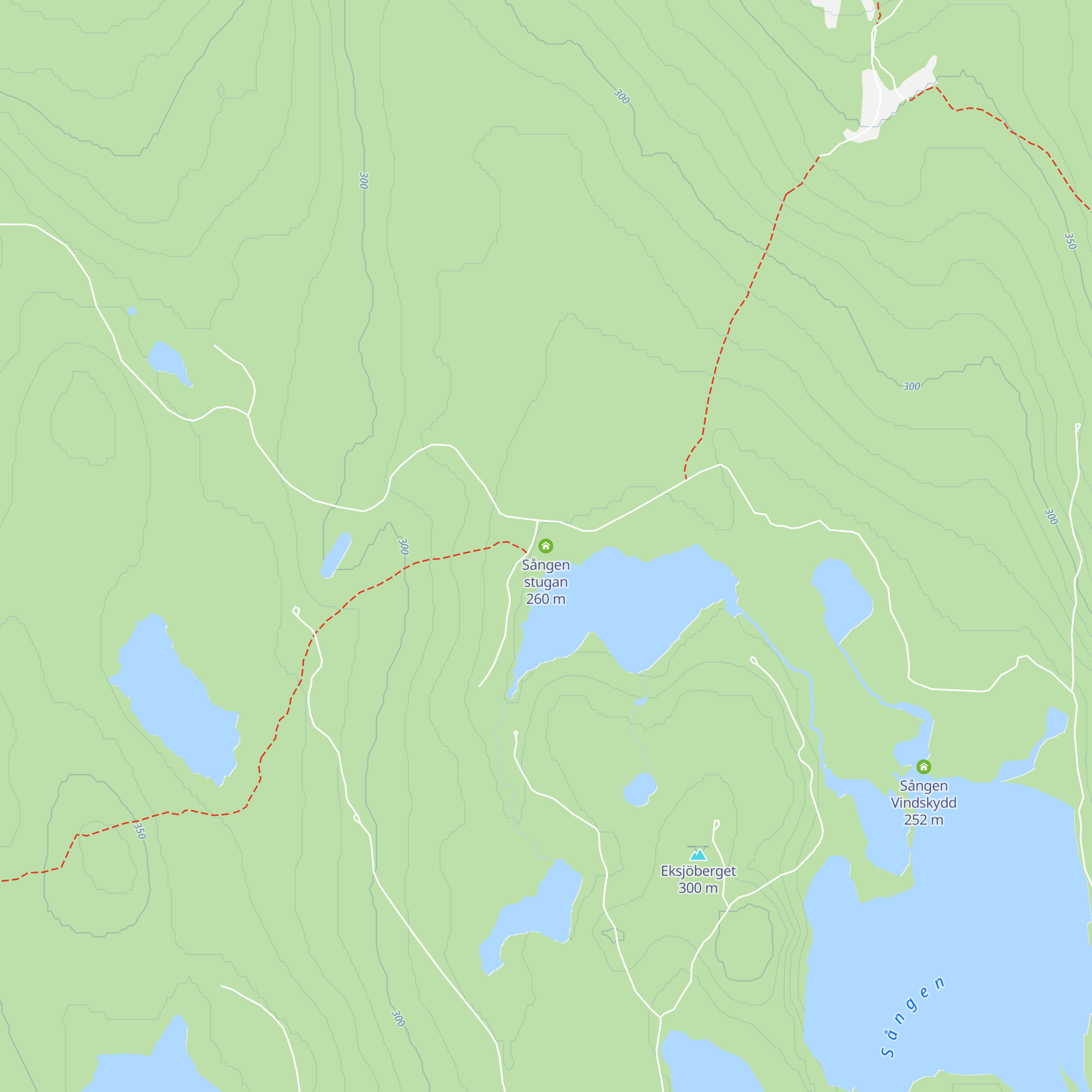 Sången stugan map