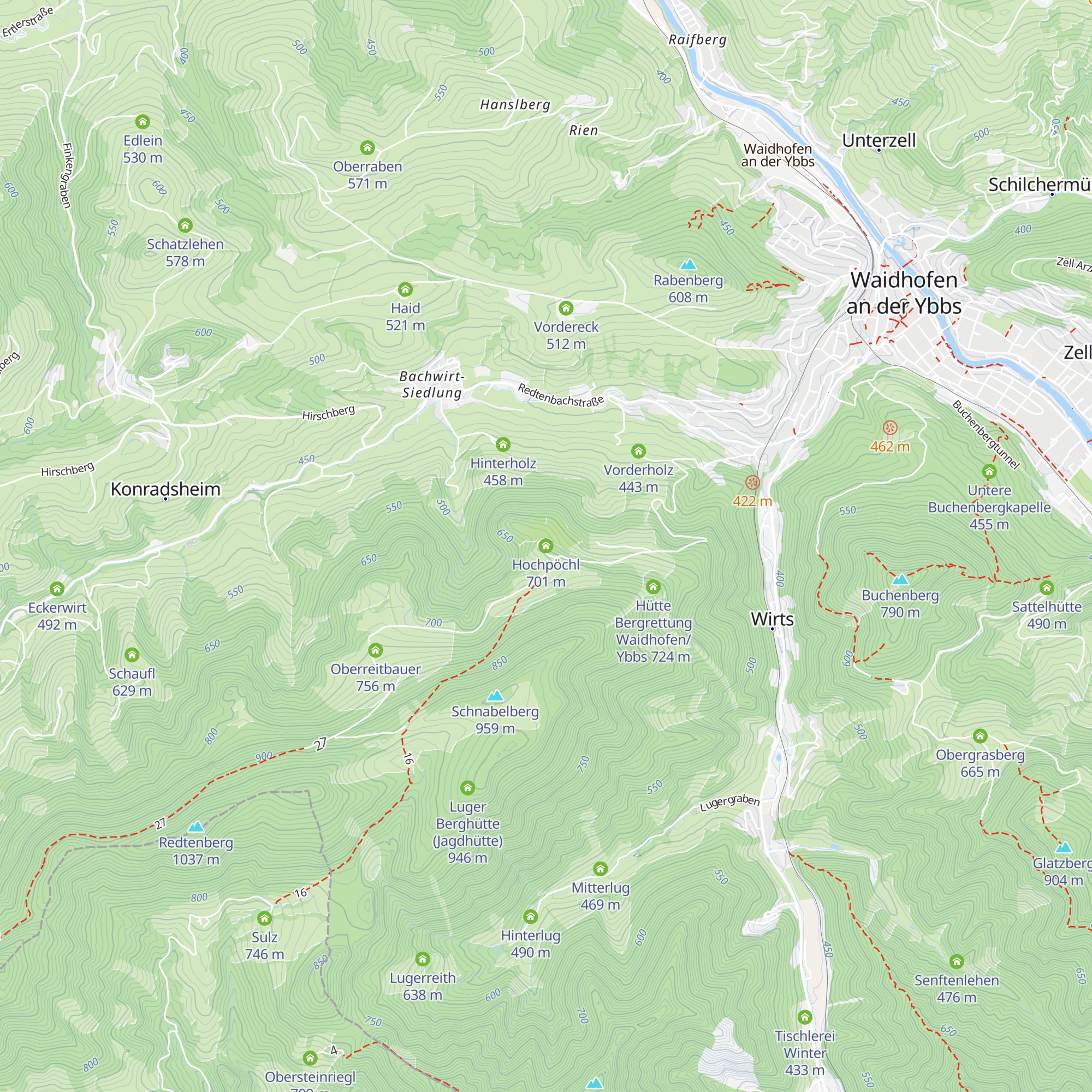 Hochpöchl map