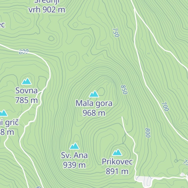 Map of Mala gora