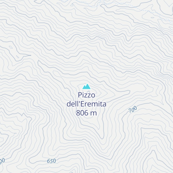 Map of Pizzo dell'Eremita