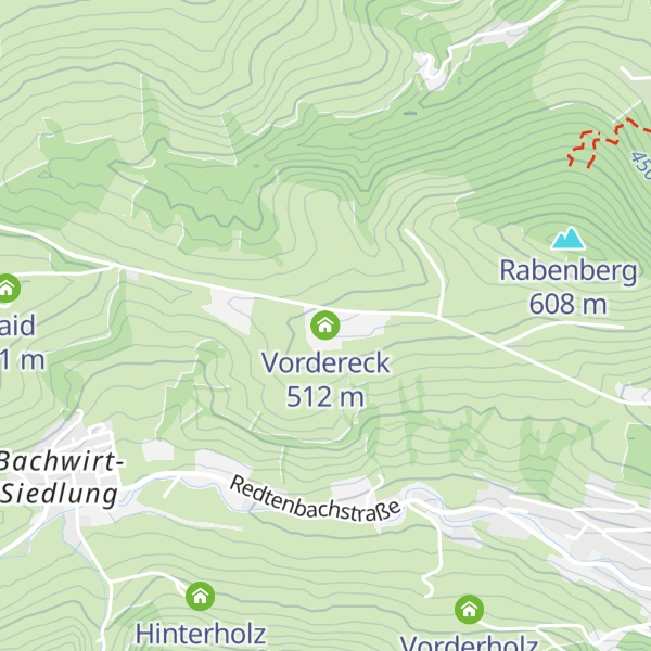 Map of Vordereck
