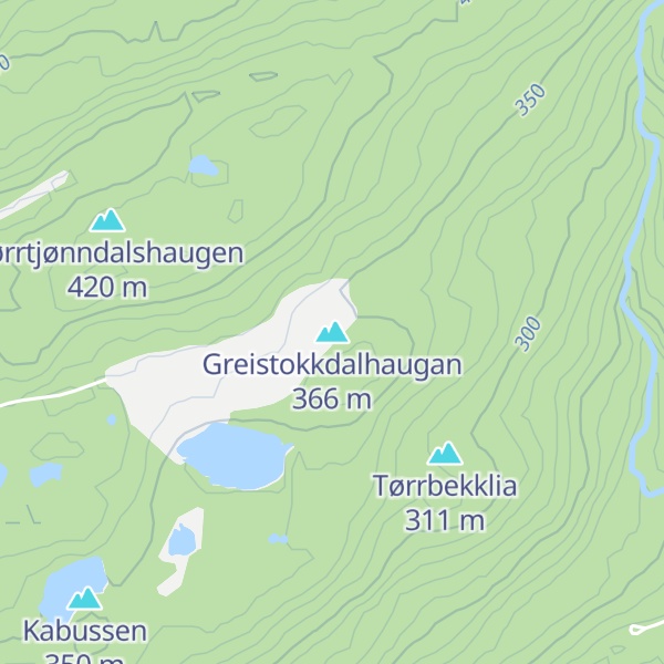Map of Greistokkdalhaugan