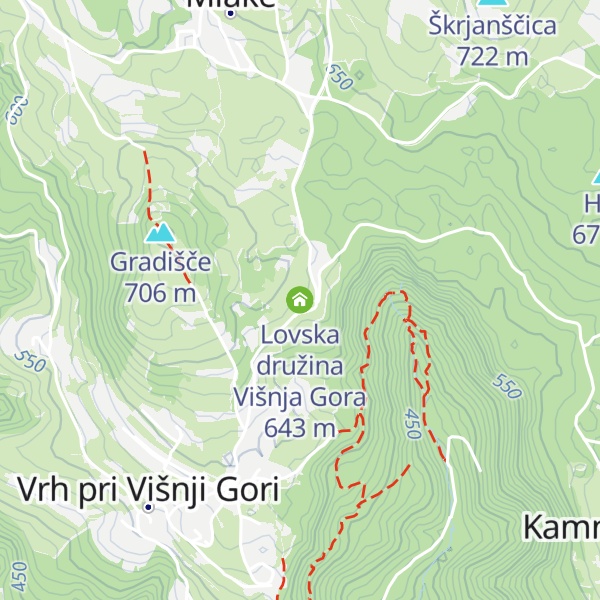 Map of Lovska družina Višnja Gora