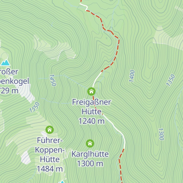 Map of Freigaßner Hütte