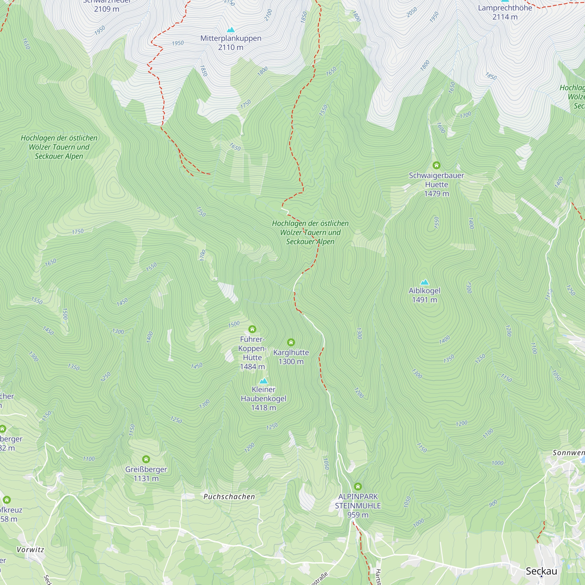 Freigaßner Hütte map