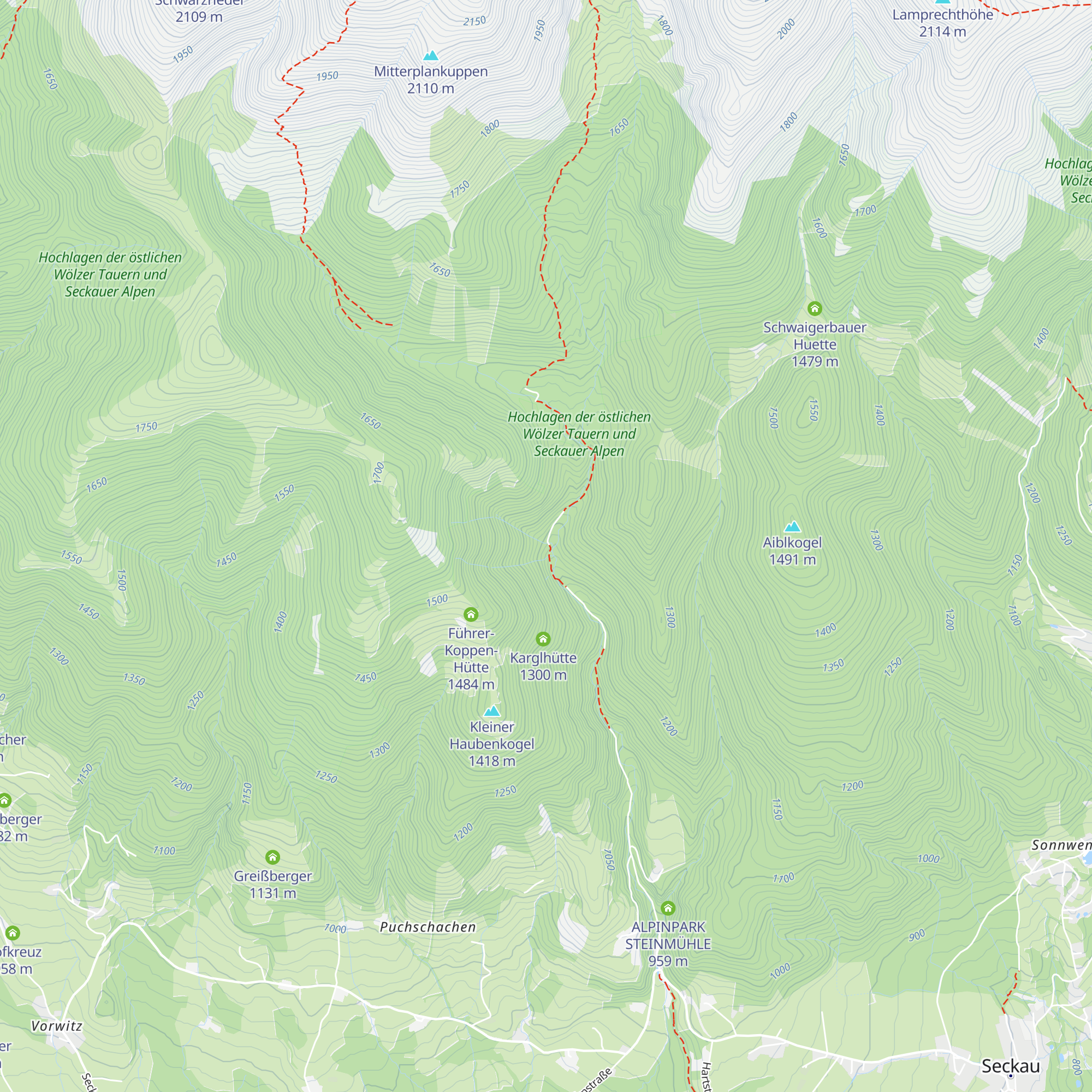 Freigaßner Hütte map