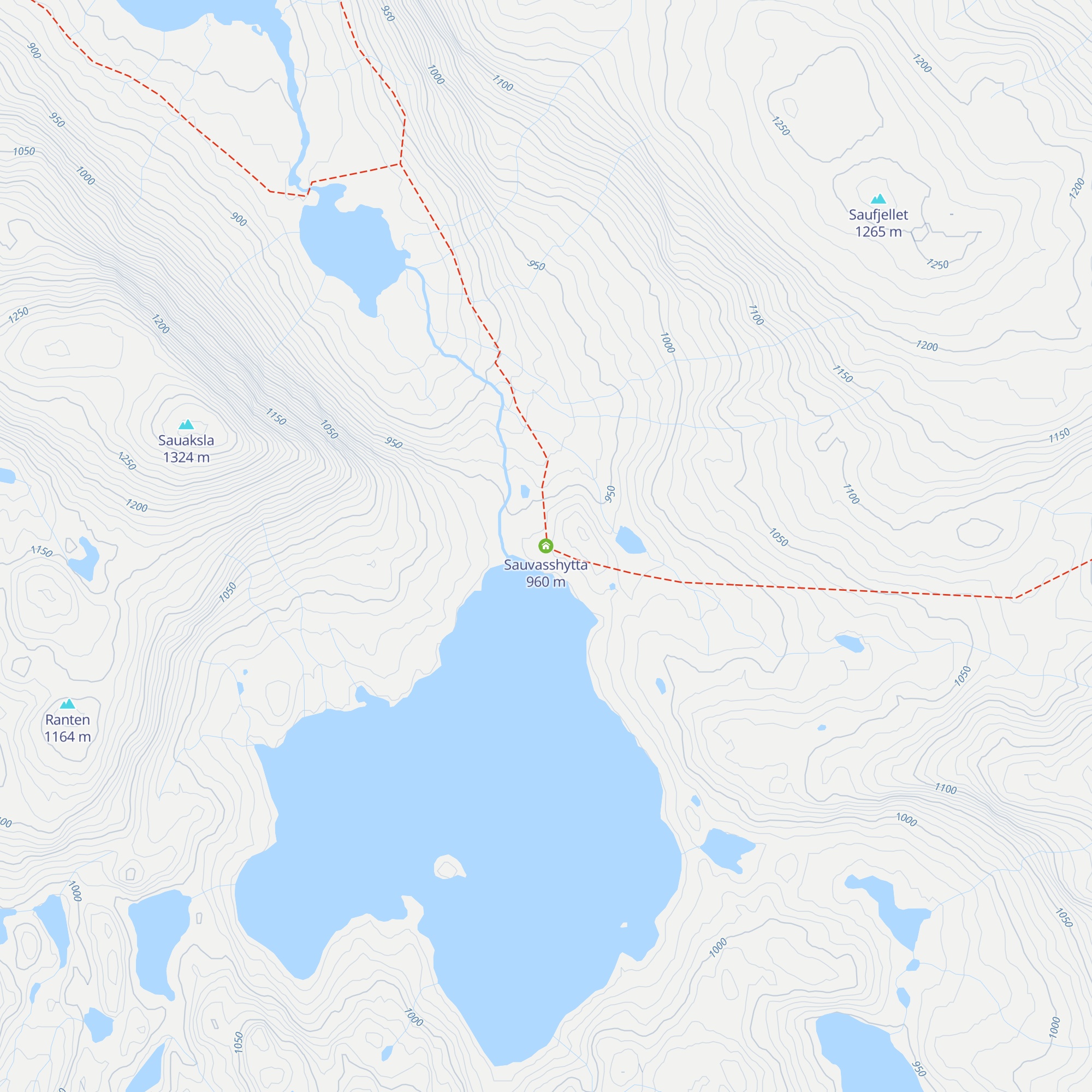 Sauvasshytta map