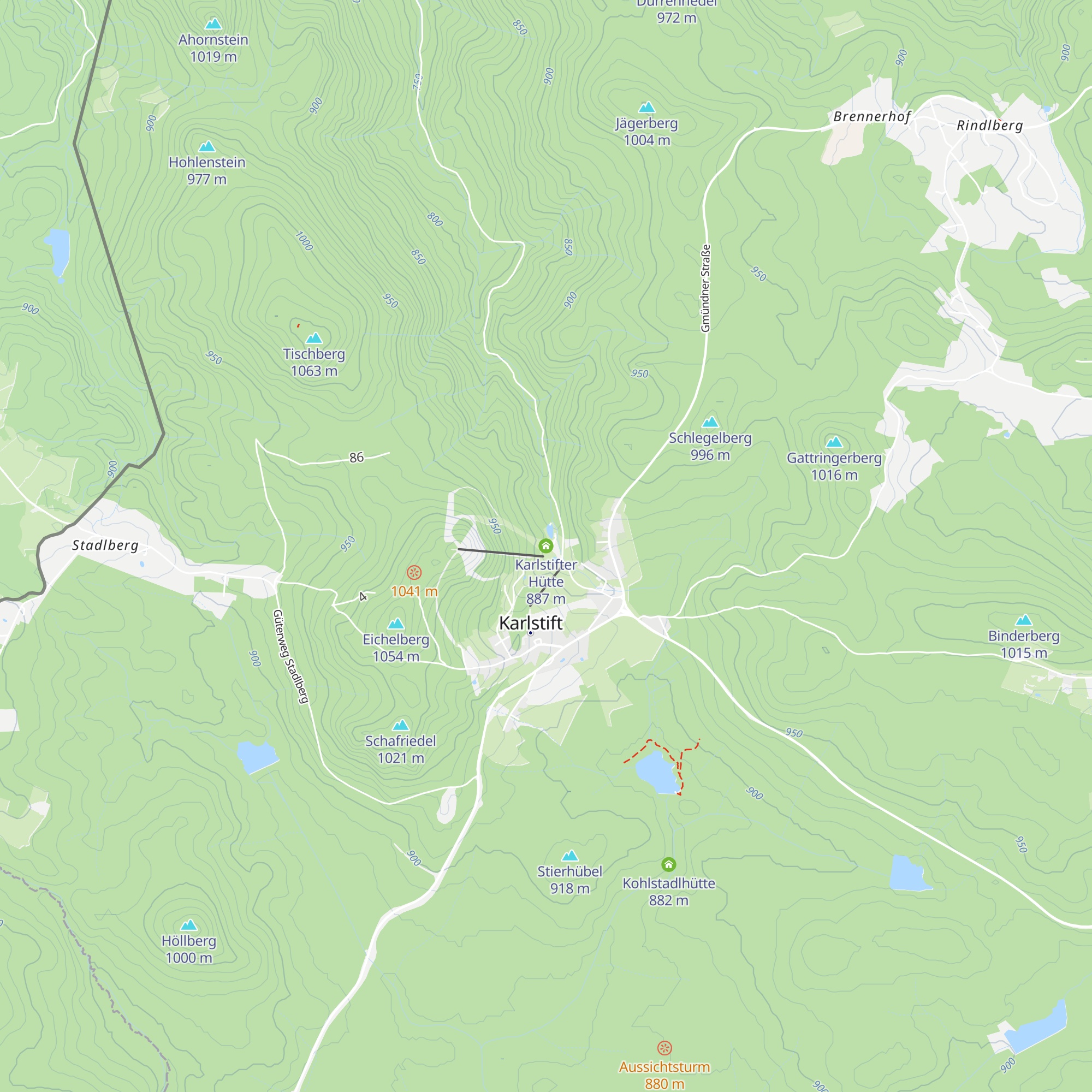 Karlstifter Hütte map