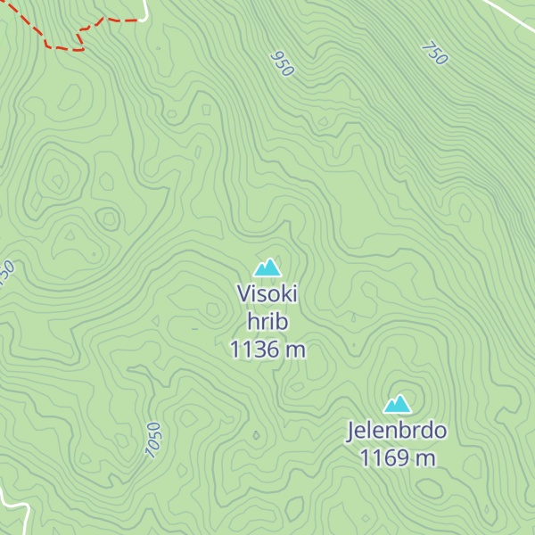 Map of Visoki hrib