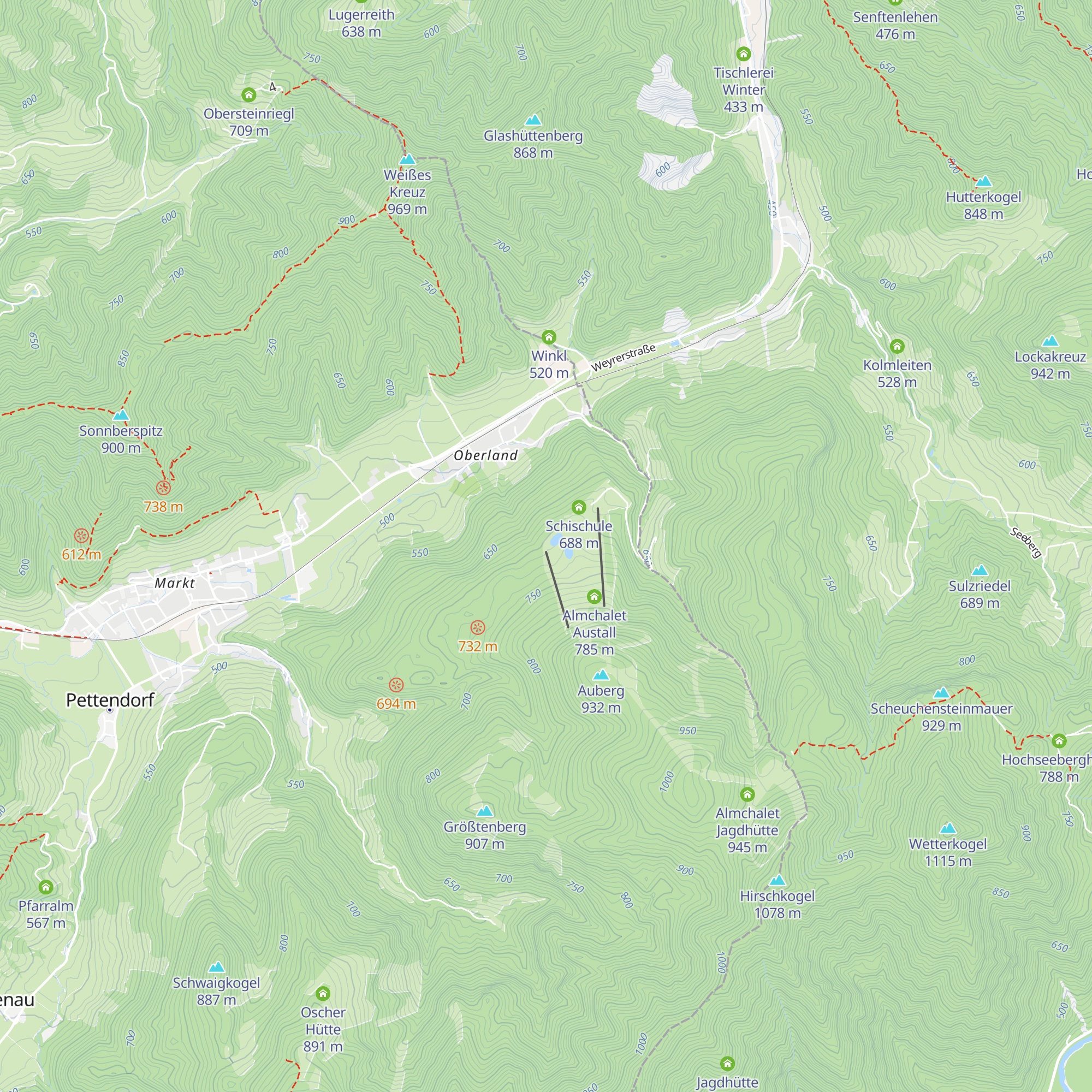 ASKÖ Hütte map