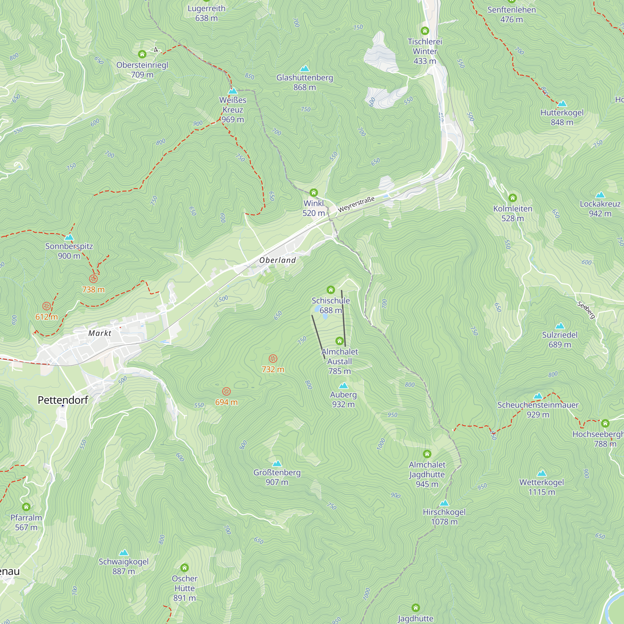ASKÖ Hütte map