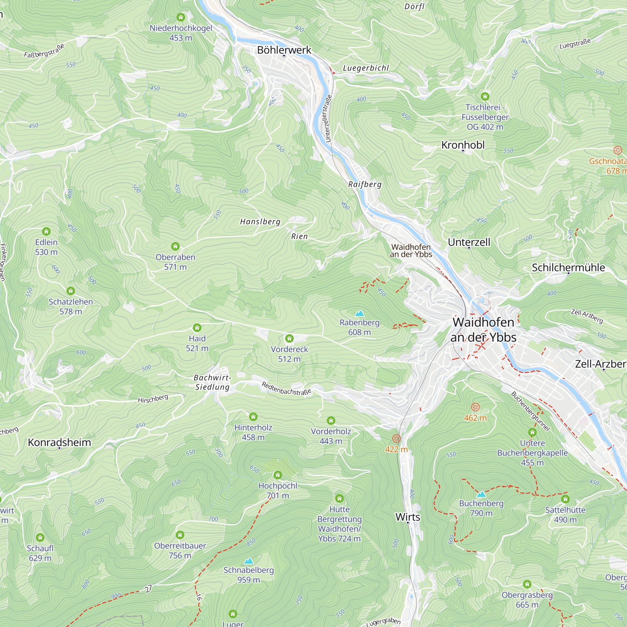 Grünschedl map