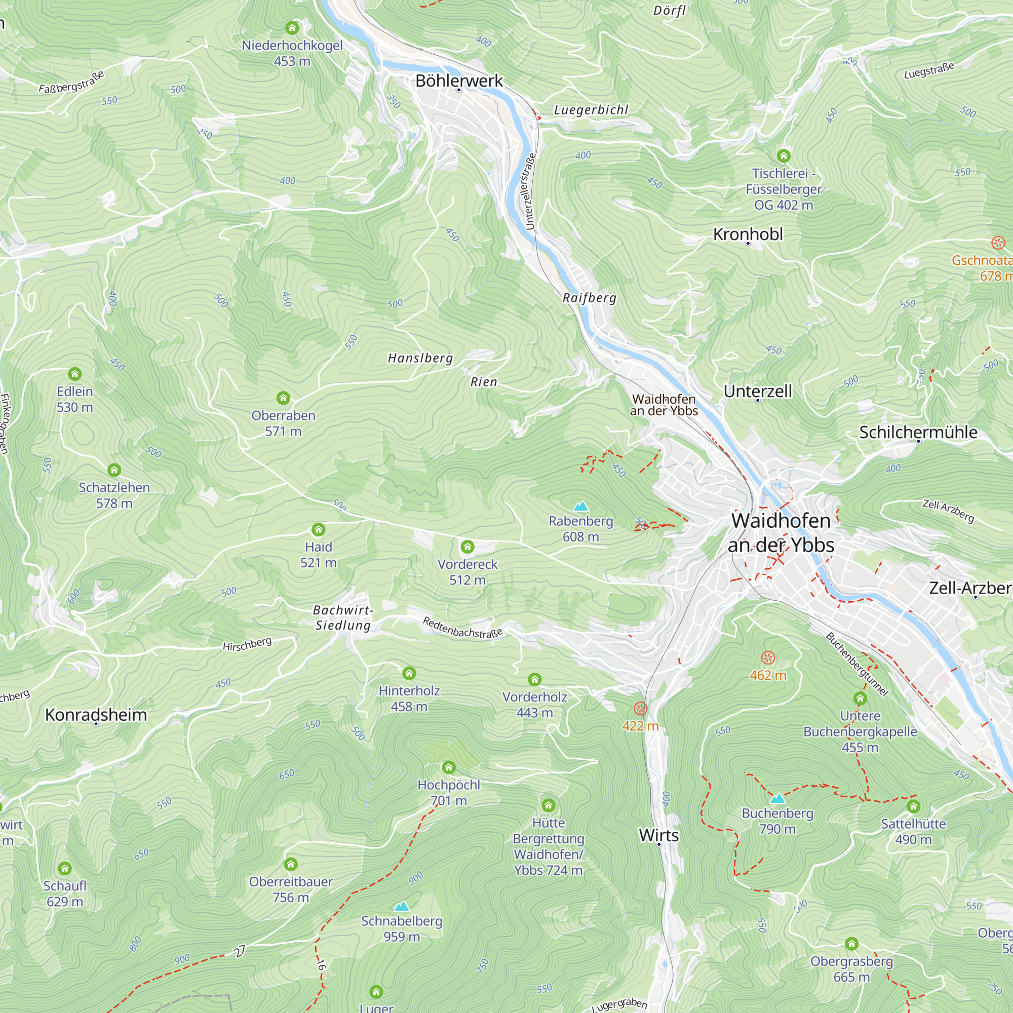 Grünschedl map