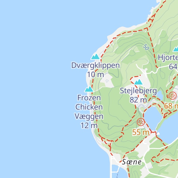Map of Frozen Chicken Væggen