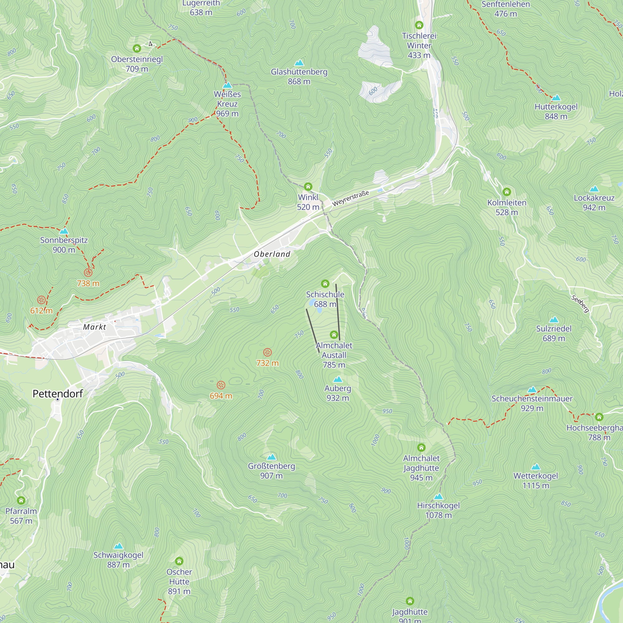 ESV Hütte map
