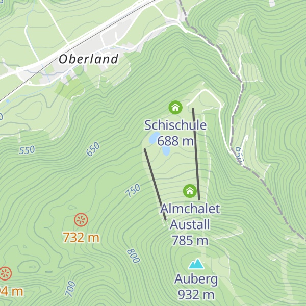 Map of ESV Hütte