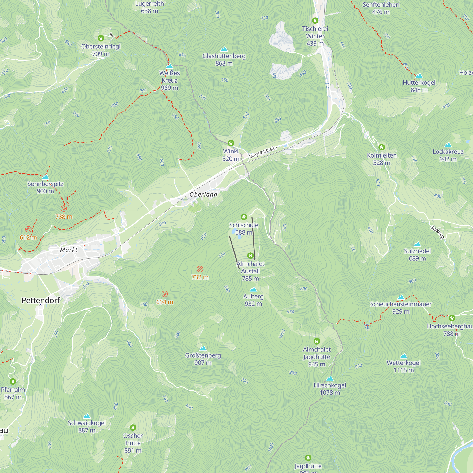 Union Hütte map