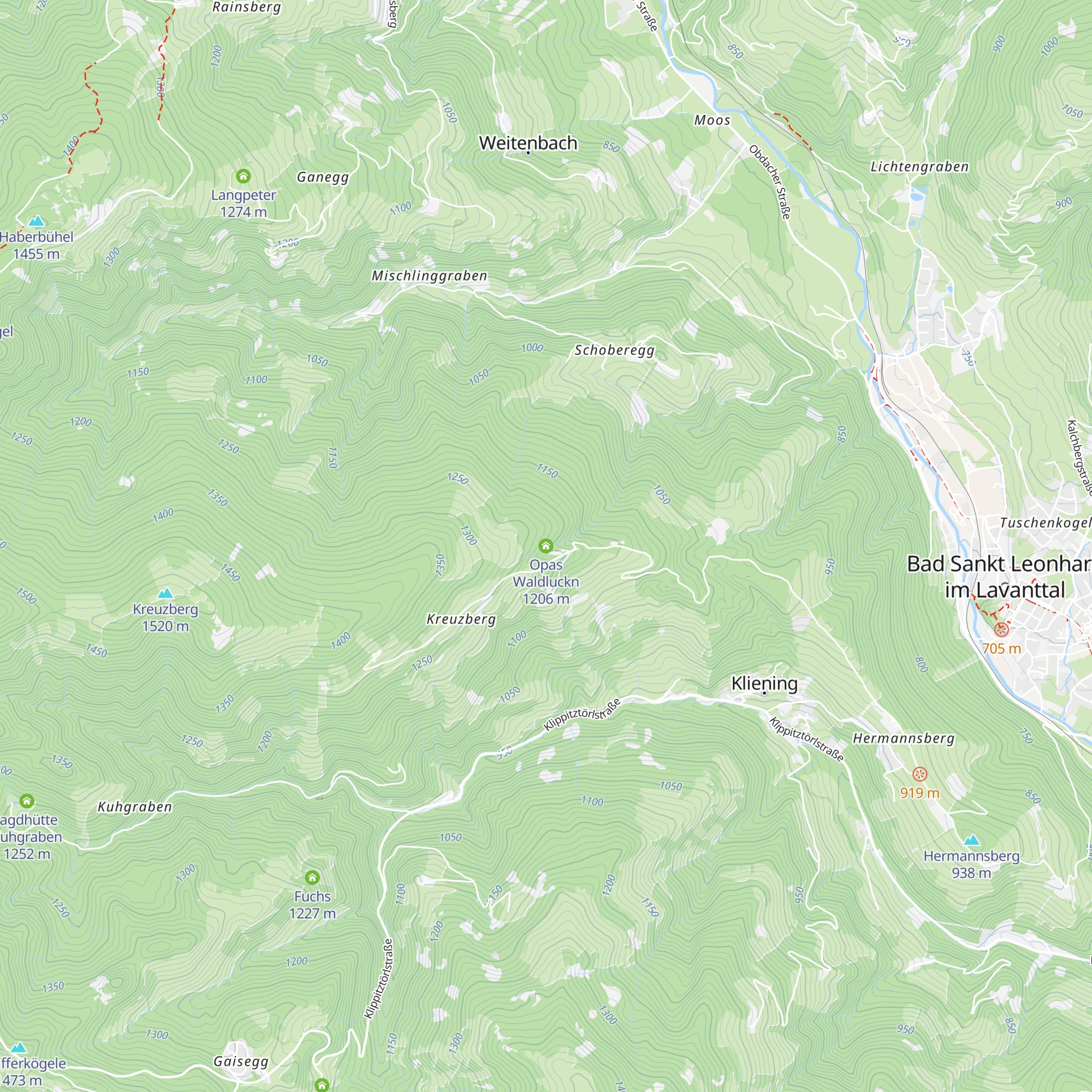 Opas Waldluckn map