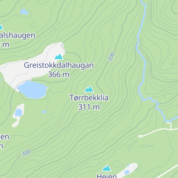 Map of Tørrbekklia