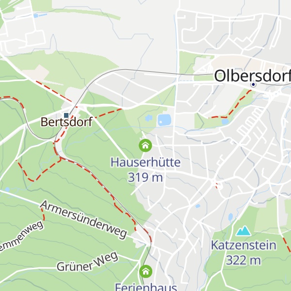 Map of Hauserhütte