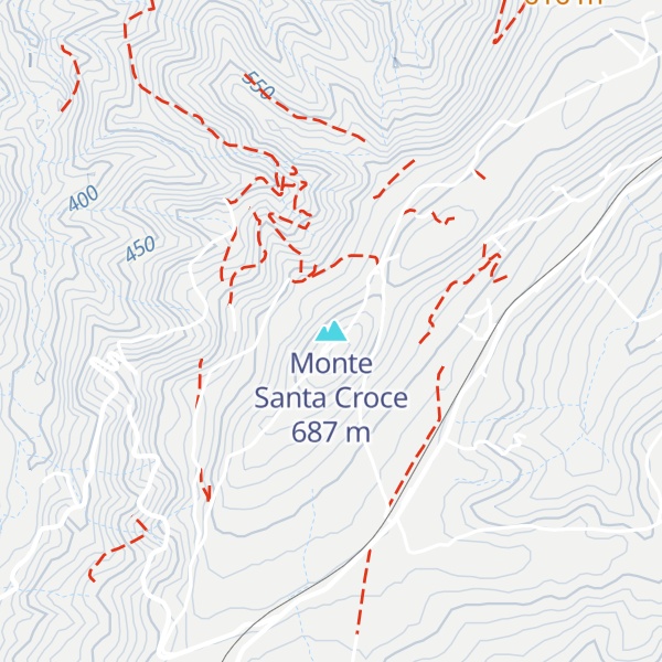 Map of Monte Santa Croce