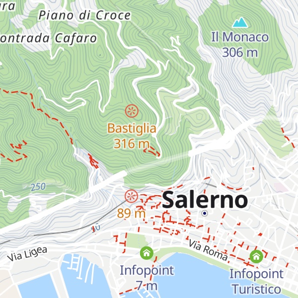 Map of Castello di Arechi