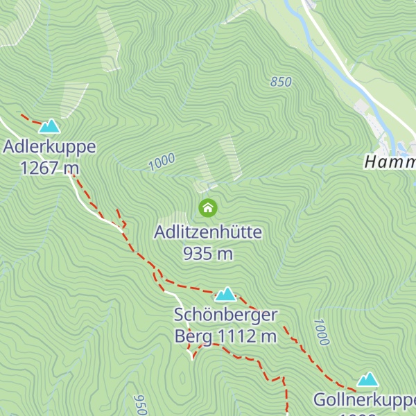 Map of Adlitzenhütte