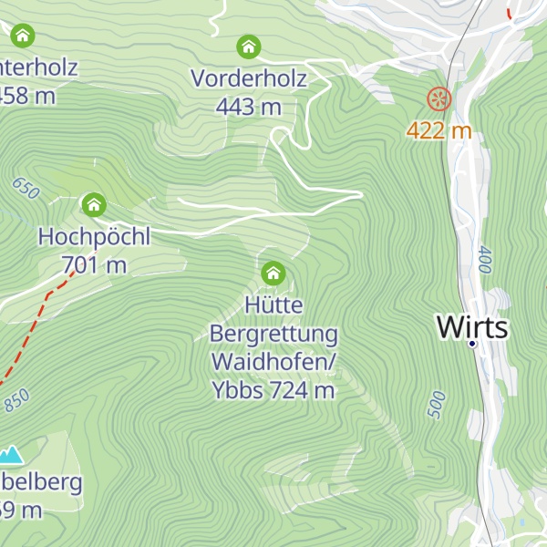 Map of Hütte Bergrettung Waidhofen/Ybbs