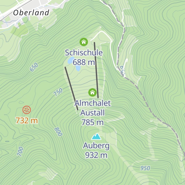 Map of Almchalet Austall