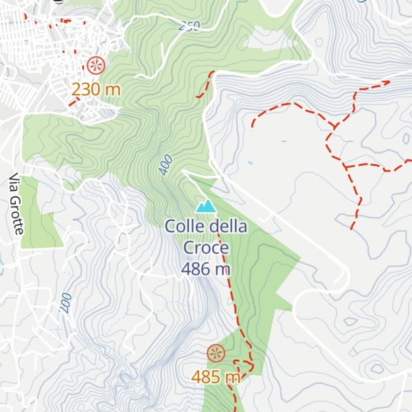 Map of Colle della Croce