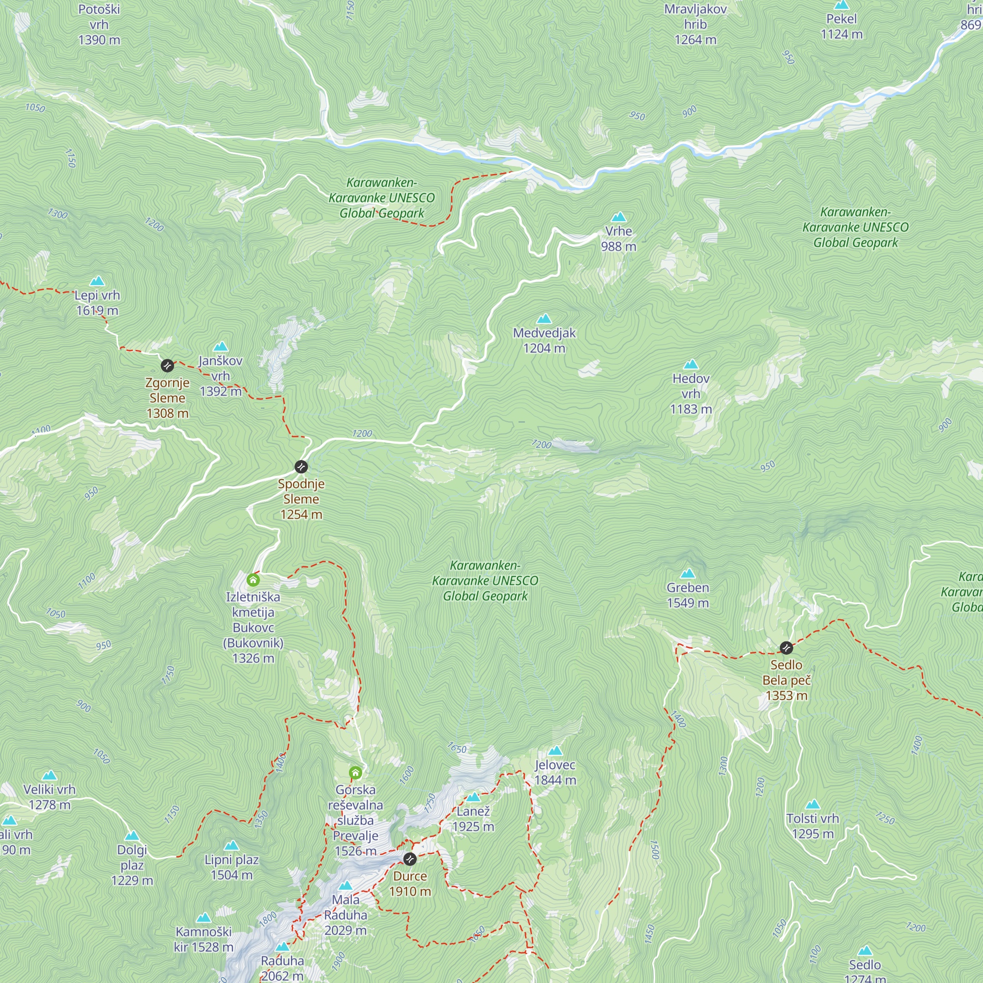 Lovska družina Bistra Črna na Koroškem map