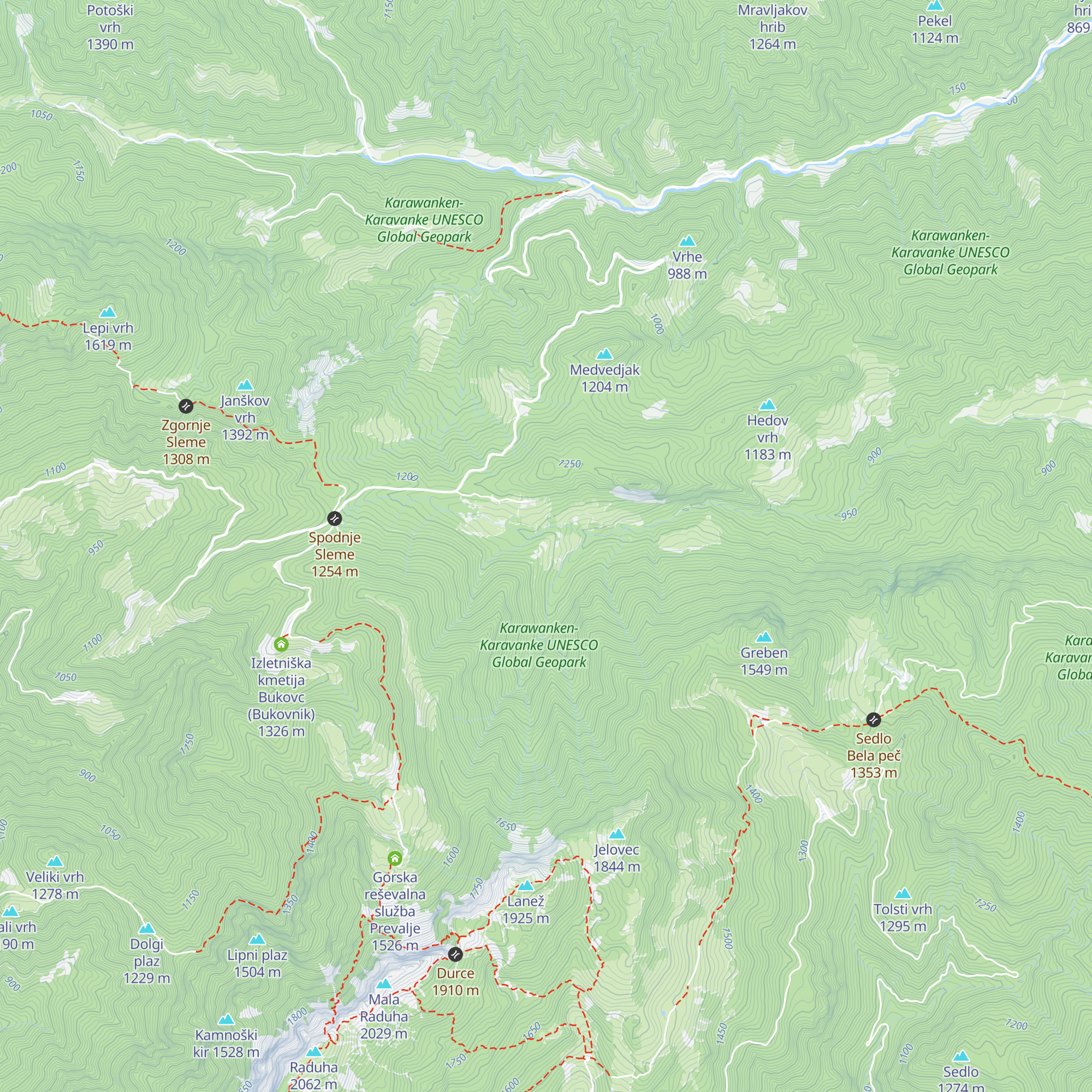 Lovska družina Bistra Črna na Koroškem map
