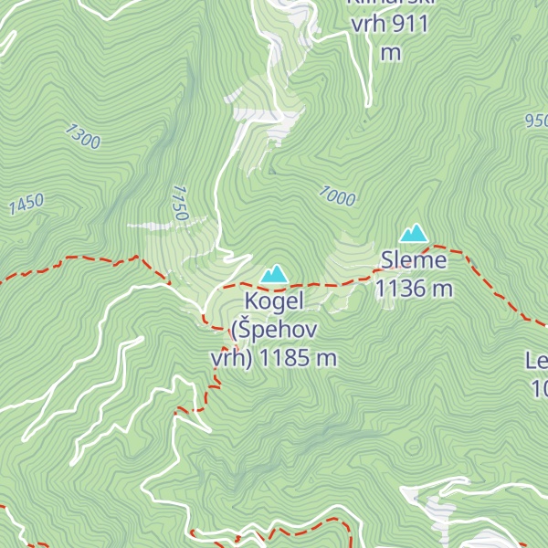 Map of Kogel (Špehov vrh)