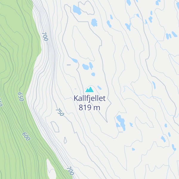 Map of Kallfjellet