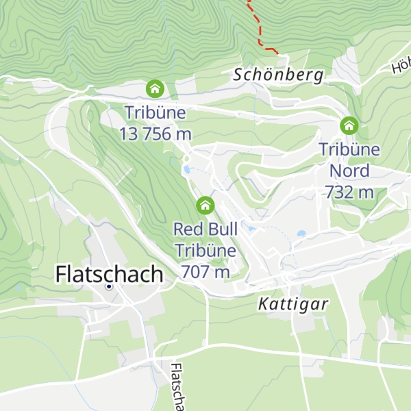 Map of Red Bull Tribüne