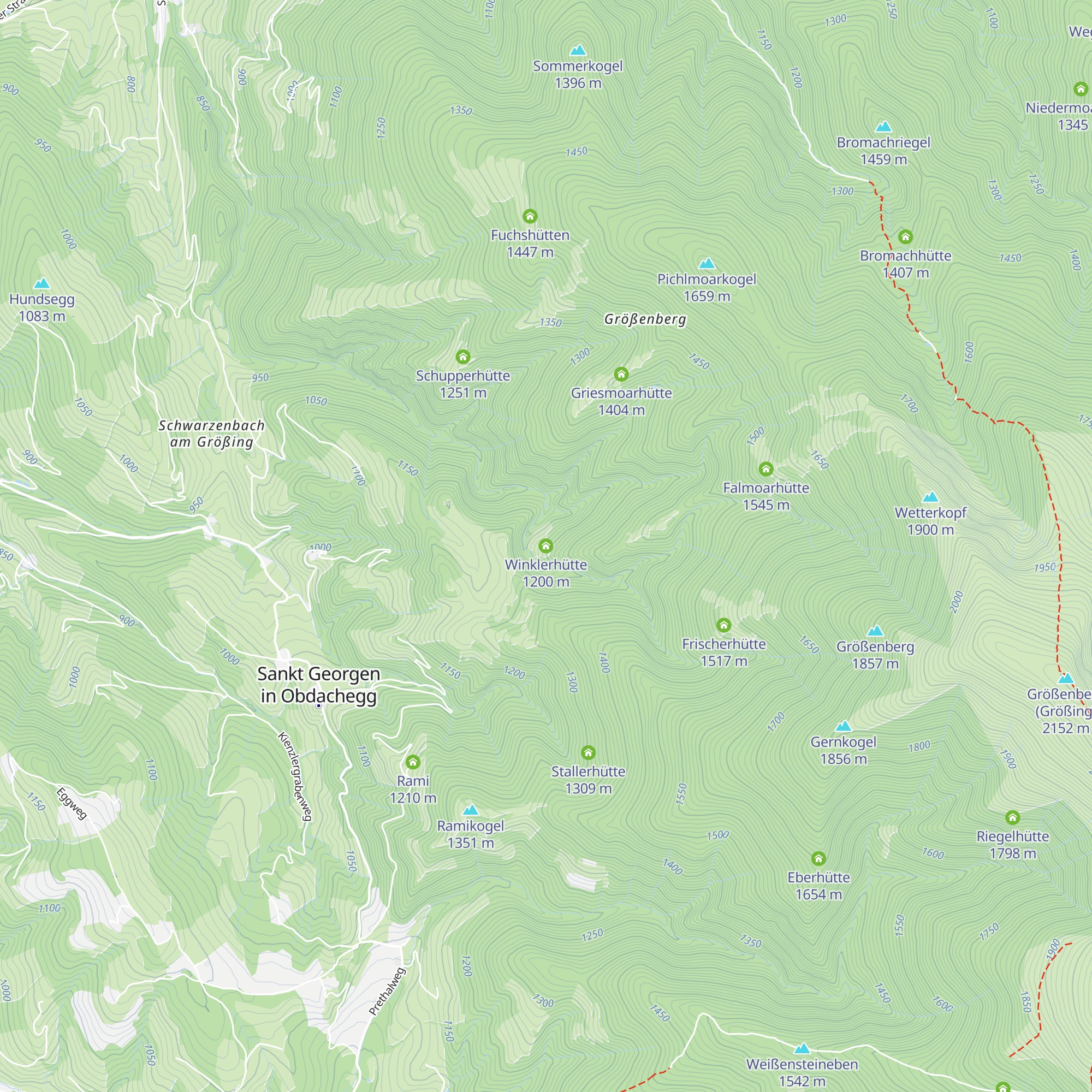 Winklerhütte map