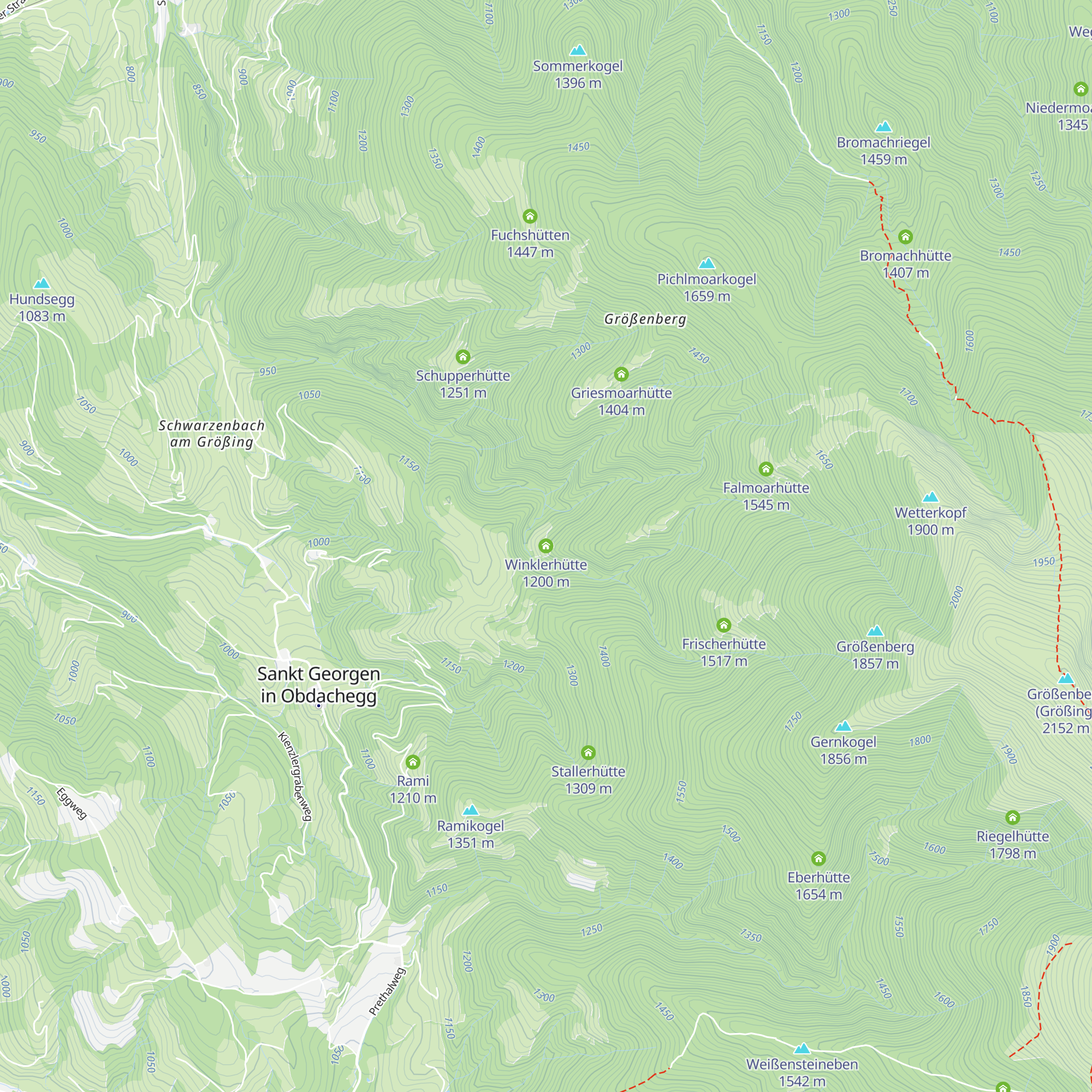 Winklerhütte map