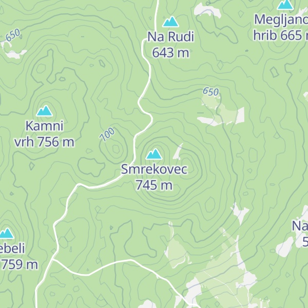 Map of Smrekovec