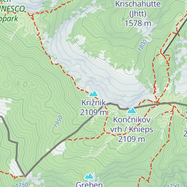 Map of Križnik
