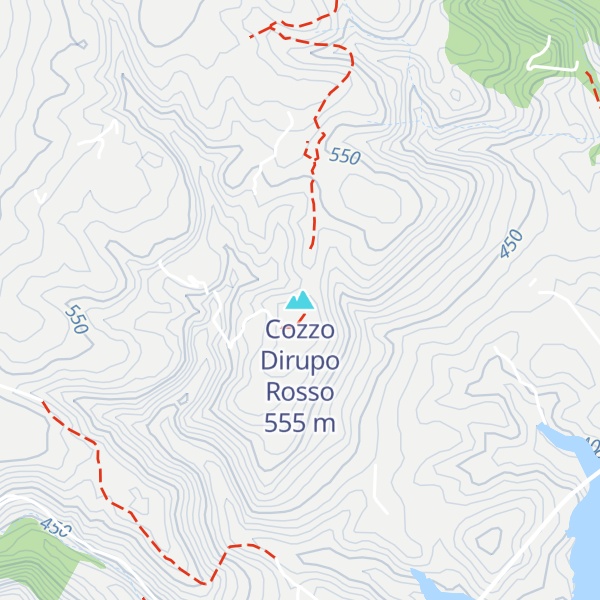 Map of Cozzo Dirupo Rosso
