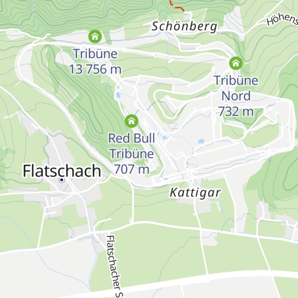 Map of Red Bull Tribüne