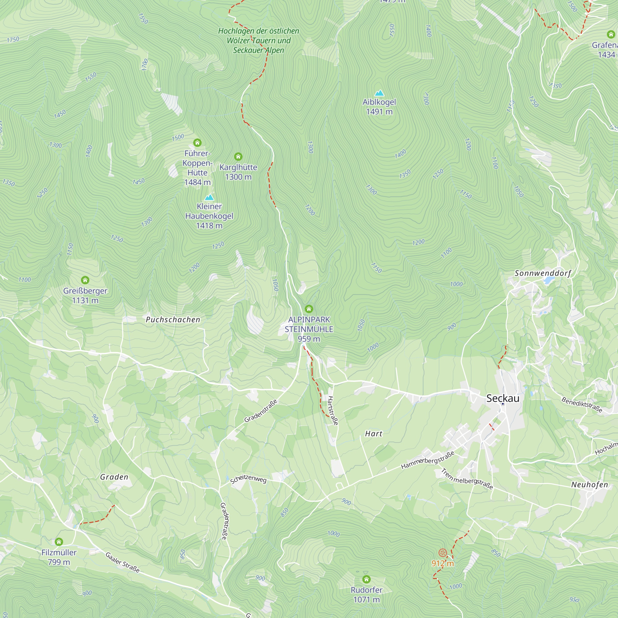 ALPINPARK STEINMÜHLE map